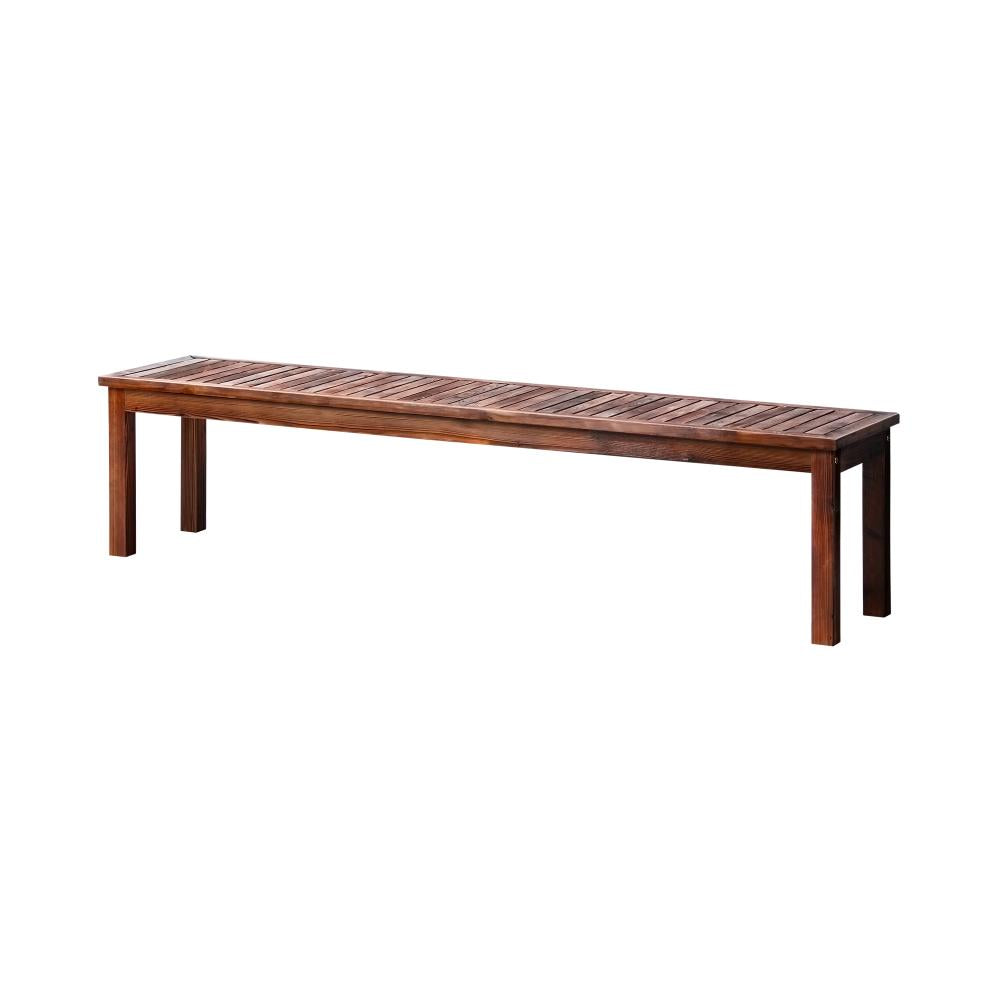 Shop Livsip Garden Bench Wood Patio 190cm Slatted Seat Outdoor Furniture Dining Chair  | PEROZ Australia