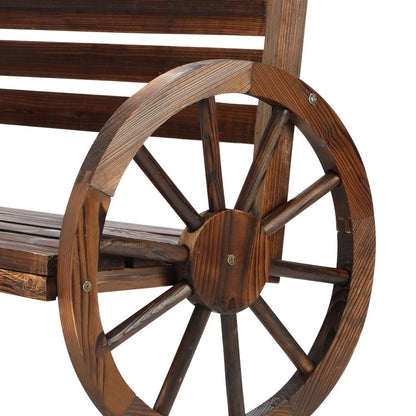 Livsip Garden Bench 3 Seater Outdoor Furniture Wooden Wagon Chair Patio Lounge-Wagon Chair-PEROZ Accessories