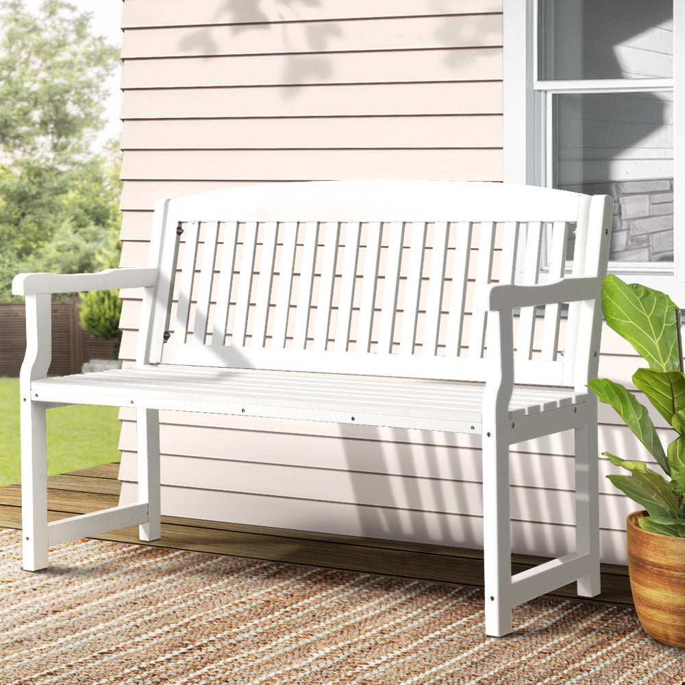Gardeon Outdoor Garden Bench Seat Wooden Chair Patio Furniture Timber Lounge-Furniture &gt; Outdoor-PEROZ Accessories