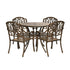 Livsip Outdoor Furniture 5 Piece Dining Set Chairs Table Bistro Set Patio Garden |PEROZ Australia