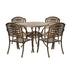 Livsip Outdoor Setting Dining Chairs Bistro Set Patio Garden Furniture 5 Piece |PEROZ Australia