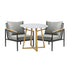 Livsip 3 Piece Outdoor Dining Setting Sintered Stone Table Patio Furniture Set |PEROZ Australia