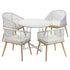 Livsip 5PCS Outdoor Dining Setting Table and Chairs Patio Furniture Bistro Set |PEROZ Australia