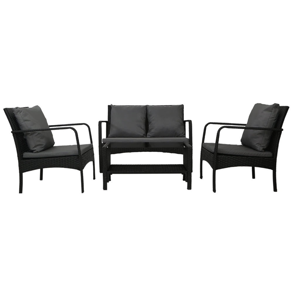 Gardeon Outdoor Furniture Lounge Table Chairs Garden Patio Wicker Sofa Set-Furniture &gt; Outdoor-PEROZ Accessories