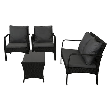Gardeon Outdoor Furniture Lounge Table Chairs Garden Patio Wicker Sofa Set-Furniture &gt; Outdoor-PEROZ Accessories