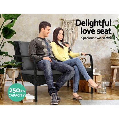Gardeon Outdoor Furniture Lounge Table Chairs Garden Patio Wicker Sofa Set-Furniture &gt; Outdoor-PEROZ Accessories