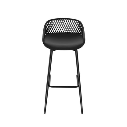 Gardeon 4pcs Outdoor Bar Stools Plastic Metal Bistro Patio Dining Chair Balcony-Furniture &gt; Outdoor-PEROZ Accessories