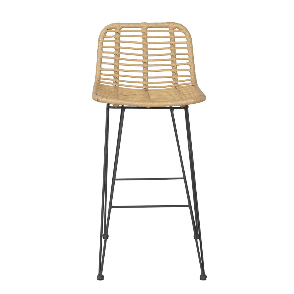 Gardeon 2-Piece Outdoor Bar Stools Wicker Dining Chair Bistro Patio Balcony-Furniture &gt; Outdoor-PEROZ Accessories