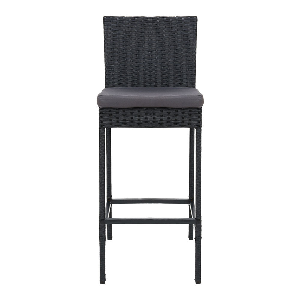 Gardeon Set of 2 Outdoor Bar Stools Dining Chairs Wicker Furniture-Furniture &gt; Outdoor-PEROZ Accessories