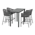 Gardeon 5pcs Outdoor Bar Table Furniture Set Chairs Table Patio Bistro 4 Seater-Furniture > Outdoor-PEROZ Accessories