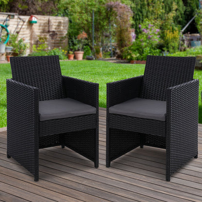 Gardeon Outdoor Chairs Dining Patio Furniture Lounge Setting Wicker Garden-Furniture &gt; Outdoor-PEROZ Accessories