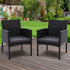 Set of 2 Outdoor Bistro Chairs Patio Furniture Dining Chair Wicker Garden Cushion Gardeon-Furniture > Outdoor-PEROZ Accessories