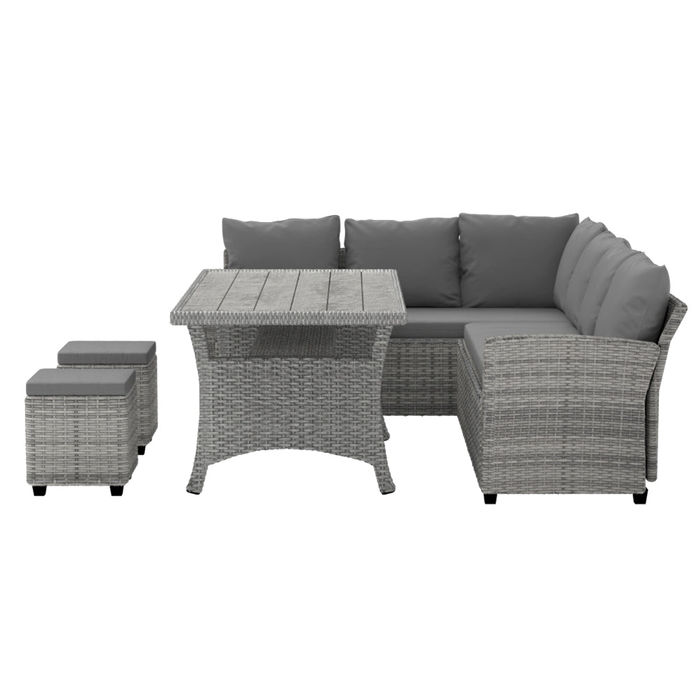 Gardeon Outdoor Dining Set Wicker Table Chairs Setting 8 Seater-Furniture &gt; Outdoor-PEROZ Accessories