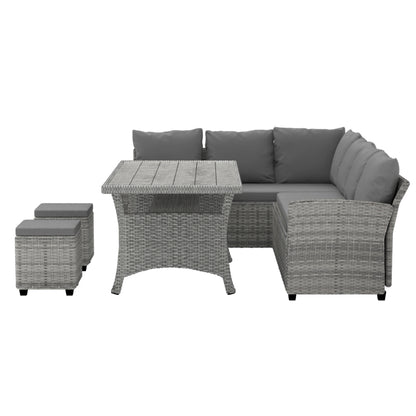 Gardeon Outdoor Dining Set Wicker Table Chairs Setting 8 Seater-Furniture &gt; Outdoor-PEROZ Accessories