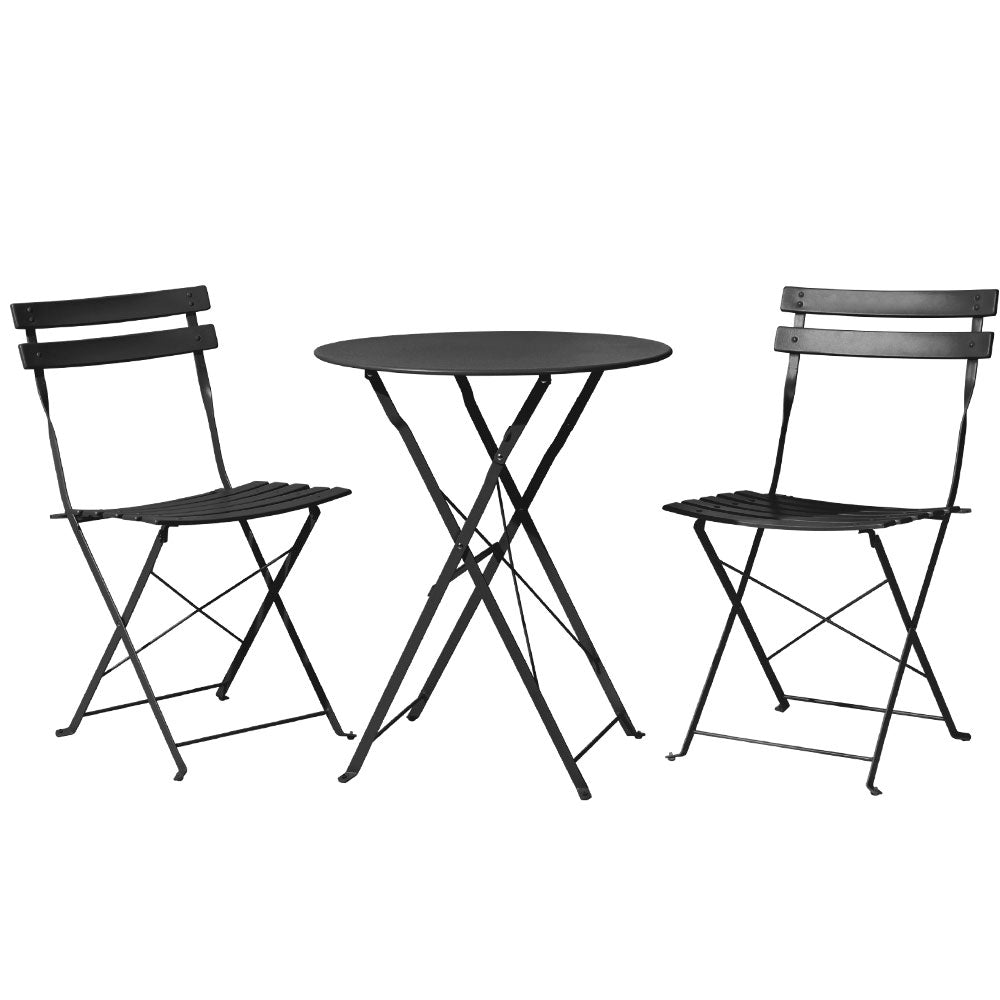 Gardeon Outdoor Setting Table and Chairs Folding Patio Furniture Bistro Set-Furniture &gt; Outdoor-PEROZ Accessories