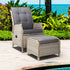 Gardeon Recliner Chair Sun lounge Outdoor Setting Patio Furniture Wicker Sofa-Furniture > Outdoor-PEROZ Accessories
