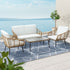 Gardeon Outdoor Furniture Sofa Set 4 Piece Rattan Lounge Set Table Chairs-Furniture > Outdoor-PEROZ Accessories