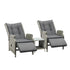 Shop Livsip Outdoor Recliners Sun Lounger & Table Outdoor Patio Furniture Set of 3  | PEROZ Australia