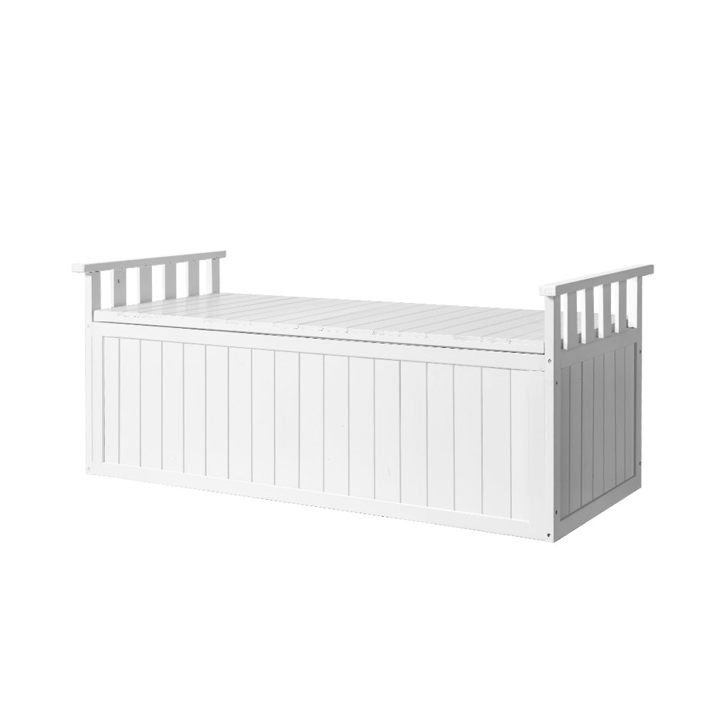 Gardeon Outdoor Storage Box Wooden Garden Bench 129cm Chest Tool Toy Sheds XL-Furniture &gt; Outdoor-PEROZ Accessories