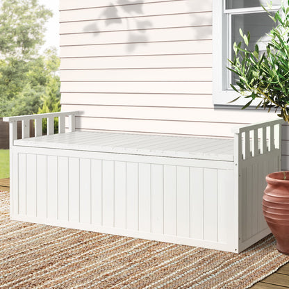 Gardeon Outdoor Storage Box Wooden Garden Bench 129cm Chest Tool Toy Sheds XL-Furniture &gt; Outdoor-PEROZ Accessories