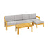 Livsip Outdoor Sofa Setting Garden Lounge Patio Furniture Dining Set 6 Piece |PEROZ Australia