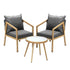 Livsip Outdoor Bistro Set Dining Chairs Table Patio Furniture Setting 3 Piece |PEROZ Australia