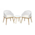 Livsip 3PCS Outdoor Furniture Lounge Setting Dining Table Chair Patio Bistro Set |PEROZ Australia