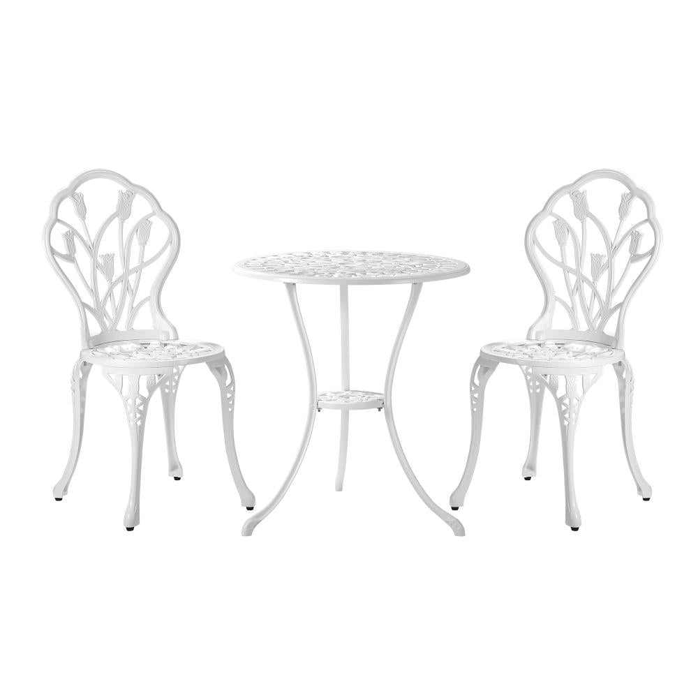 Shop Livsip 3 Piece Outdoor Furniture Setting Chairs Table Bistro Patio Dining Set  | PEROZ Australia