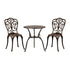Shop Livsip Bistro Furniture Setting 3 Piece Chairs Table Patio Indoor/Outdoor Set  | PEROZ Australia