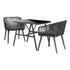 Shop Livsip Outdoor Dining Setting 3 Piece Lounge Patio Furniture Table Chairs Set  | PEROZ Australia