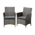 Shop Livsip 2X Outdoor Dining Chairs Rattan Outdoor Patio Chairs Furniture Grey  | PEROZ Australia