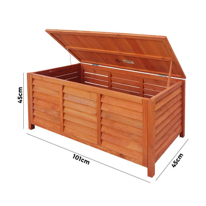 Livsip Outdoor Storage Box Garden Bench Wooden Chest Toy Tool Chair Furniture-Outdoor Storage Box-PEROZ Accessories