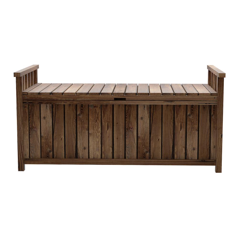 Livsip Outdoor Storage Box Wooden Garden Bench Chest Toy Tool Sheds Furniture-Outdoor Bench-PEROZ Accessories