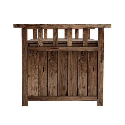 Livsip Outdoor Storage Box Wooden Garden Bench Chest Toy Tool Sheds Furniture-Outdoor Bench-PEROZ Accessories