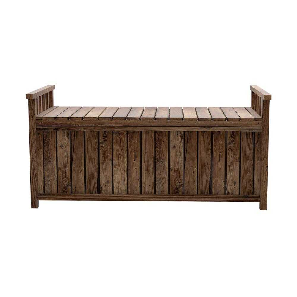 Livsip Outdoor Storage Box Wooden Garden Bench Chest Toy Tool Sheds Furniture-Outdoor Bench-PEROZ Accessories
