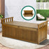 Livsip Outdoor Storage Box Garden Bench Wooden Container Chest Toy Cabinet XL-Wooden Storage Bench-PEROZ Accessories
