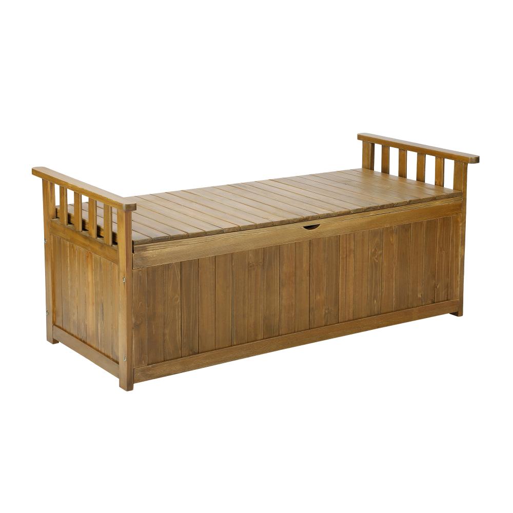 Livsip Outdoor Storage Box Garden Bench Wooden Container Chest Toy Cabinet XL-Wooden Storage Bench-PEROZ Accessories