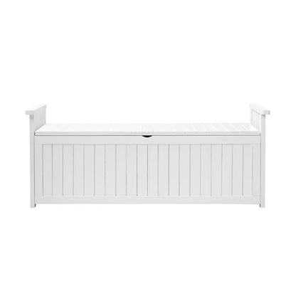Livsip Outdoor Storage Box Garden Bench Wooden Cabinet Container Chest Toy Tool-Wooden Storage Bench-PEROZ Accessories