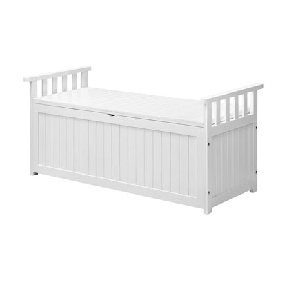 Livsip Outdoor Storage Box Garden Bench Wooden Cabinet Container Chest Toy Tool-Wooden Storage Bench-PEROZ Accessories