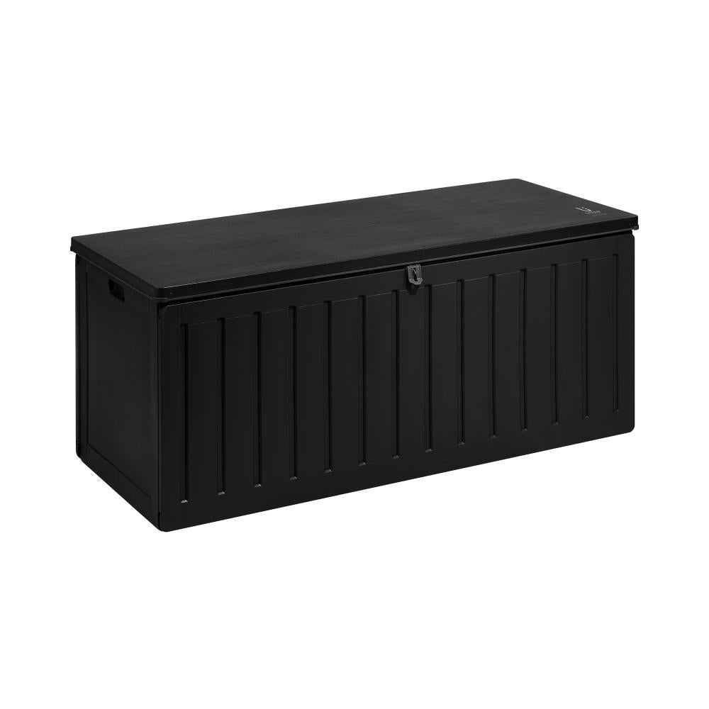 Shop Livsip Outdoor Storage Box Bench 490L Cabinet Container Garden Deck Tool Black  | PEROZ Australia