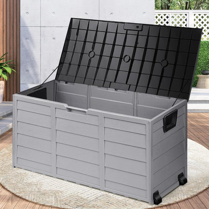 Livsip Outdoor Storage Box 290L Cabinet Container Garden Shed Deck Tool Lockable-Outdoor Storage Box-PEROZ Accessories