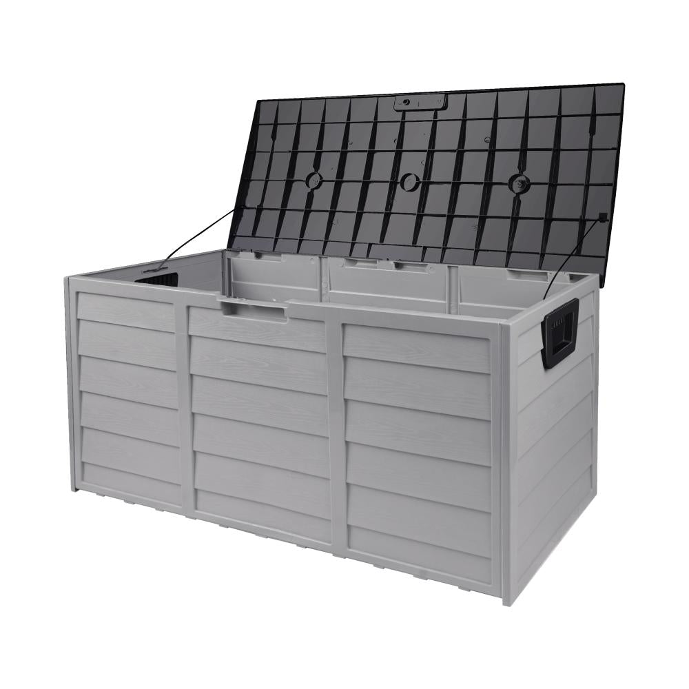 Livsip Outdoor Storage Box 290L Cabinet Container Garden Shed Deck Tool Lockable-Outdoor Storage Box-PEROZ Accessories