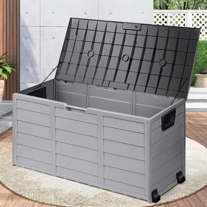 Livsip 290L Outdoor Storage Box Cabinet Container Garden Shed Deck Tool Lockable-Outdoor Storage Box-PEROZ Accessories