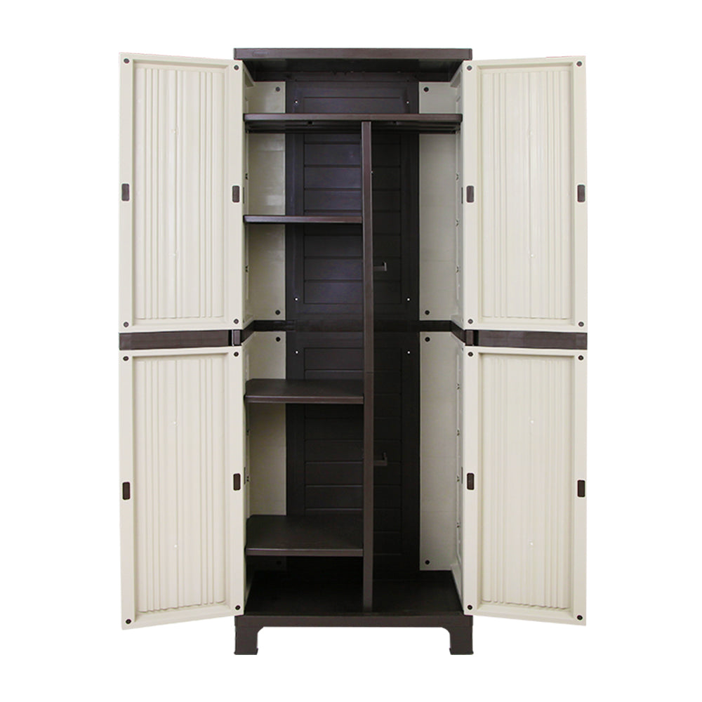 Gardeon Outdoor Storage Cabinet Lockable Cupboard Garage 173cm-Home &amp; Garden &gt; Storage-PEROZ Accessories