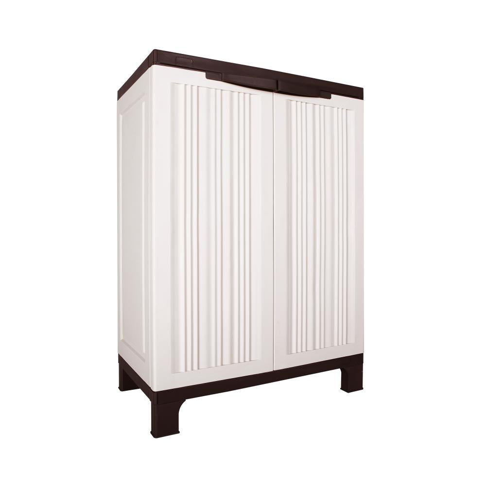 Livsip Garden Shed Outdoor Storage Cabinet with Adjustable Shelf and Lockable Door Beige-Outdoor Storage Cabinet-PEROZ Accessories
