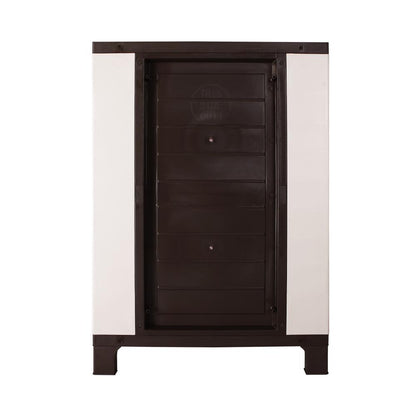 Livsip Outdoor Storage Cabinet Box Garden Garage Cupboard Adjustable Lockable Beige-Outdoor Storage Cabinet-PEROZ Accessories