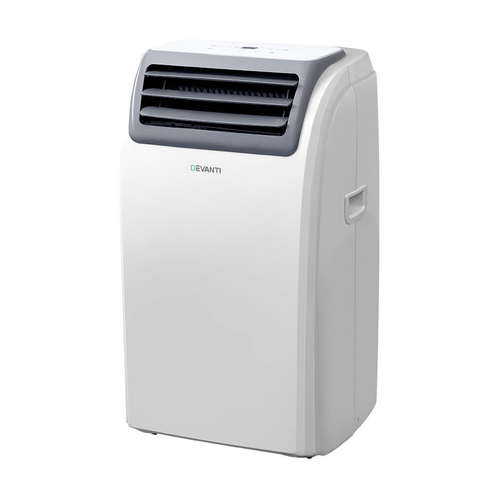 Devanti Portable Air Conditioner Cooling Mobile Fan Cooler Dehumidifier Window Kit White 3300W-Appliances &gt; Air Conditioners-PEROZ Accessories