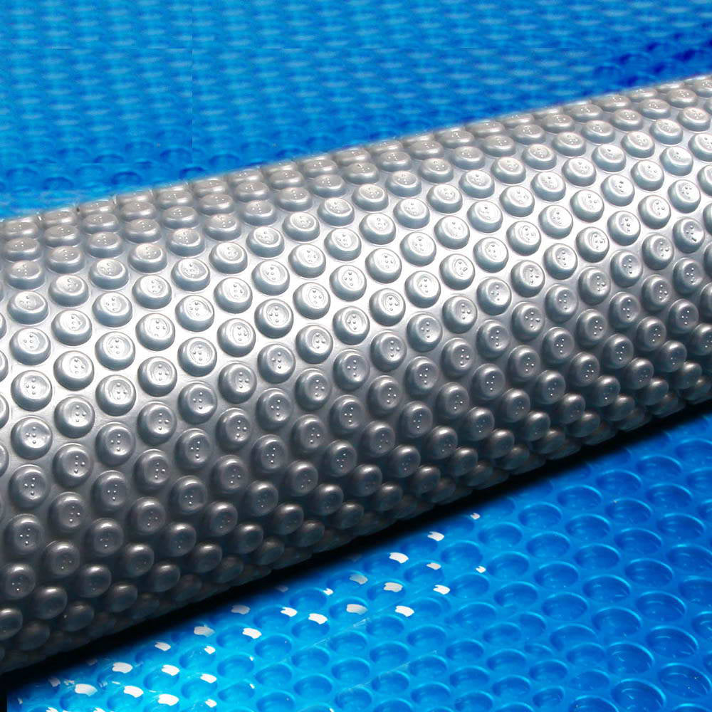 Aquabuddy Pool Cover 500 Micron 9.5x5m Swimming Pool Solar Blanket Blue Silver-Pool Covers-PEROZ Accessories