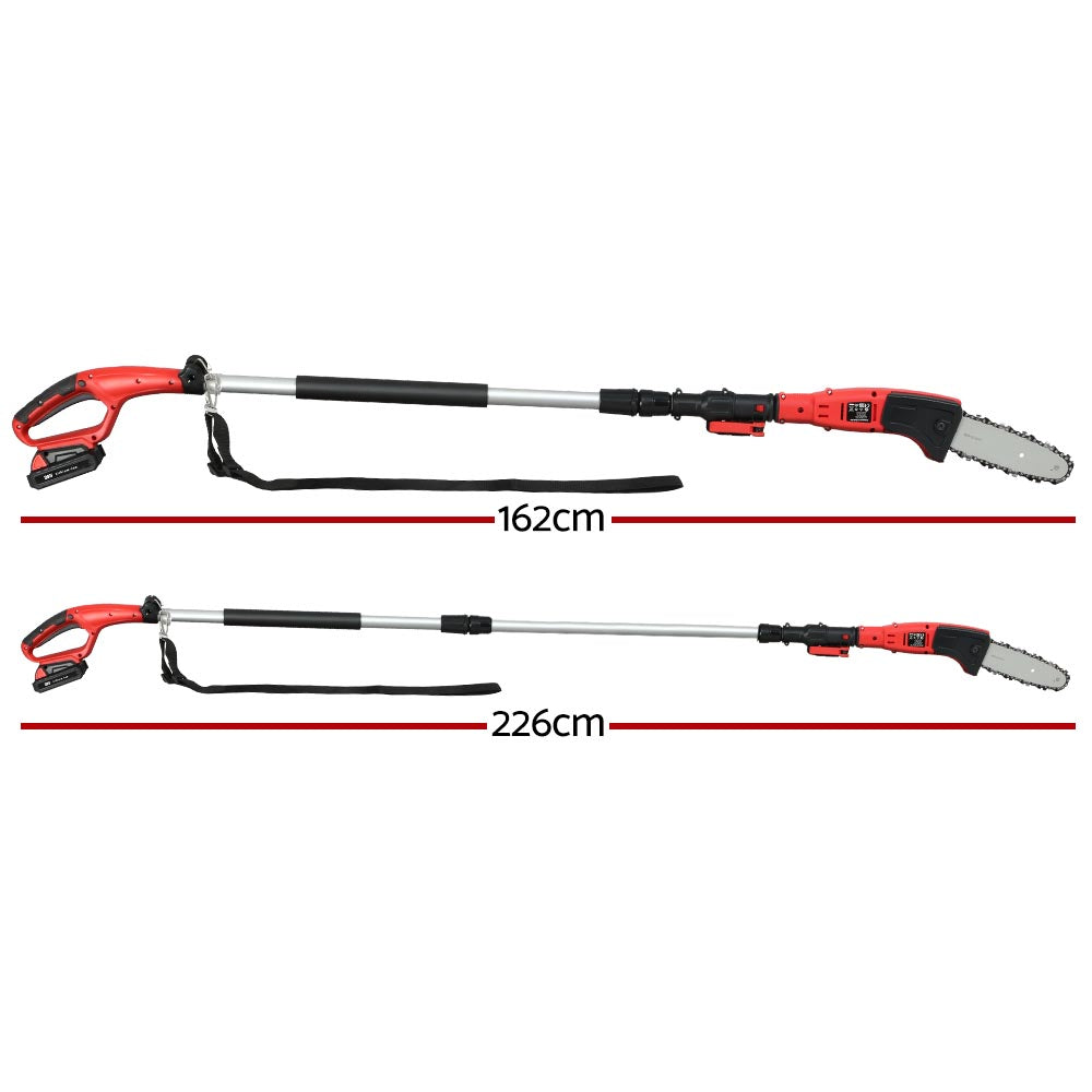 Giantz Cordless Pole Chainsaw Electric Saw 20V Lithium-Ion Tool Battery Pruner-Tools &gt; Industrial Tools-PEROZ Accessories
