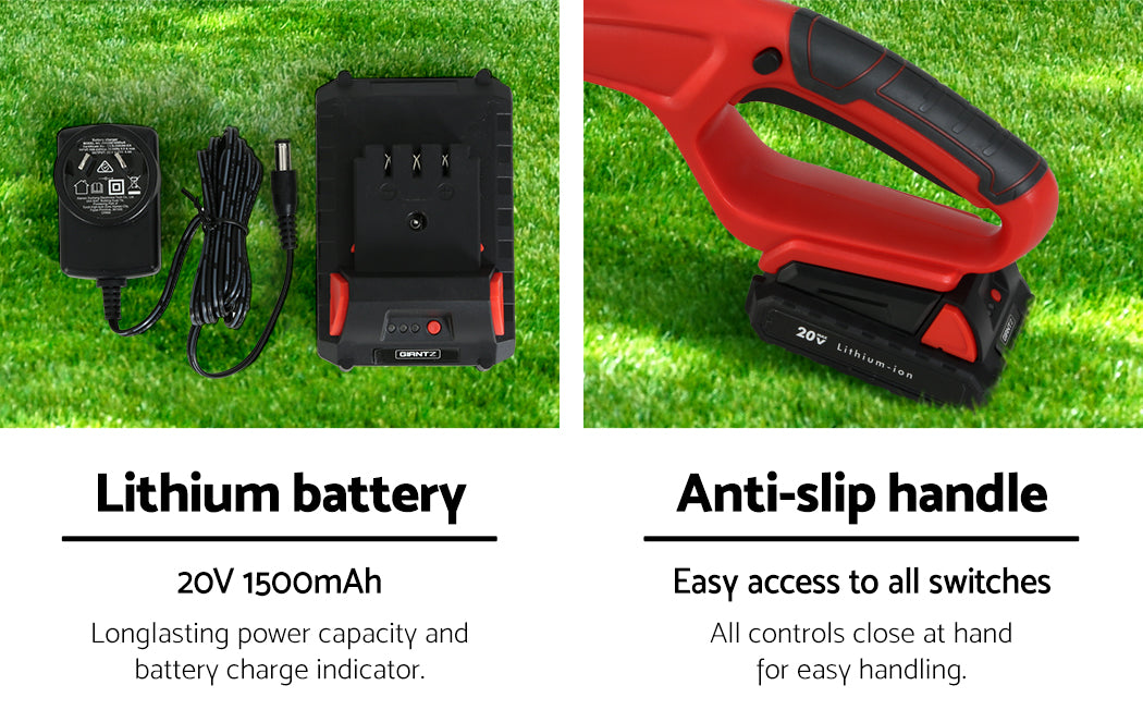 Giantz Cordless Pole Chainsaw Electric Saw 20V Lithium-Ion Tool Battery Pruner-Tools &gt; Industrial Tools-PEROZ Accessories